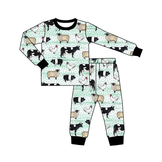 Baby Boys Farm Pajamas Clothes Sets preorder(moq 5)