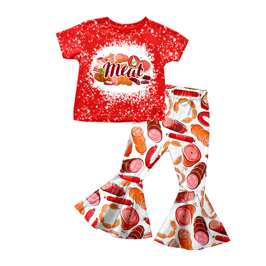 Baby Girls Ham Sausage Bell Pants Clothes Sets preorder(moq 5)