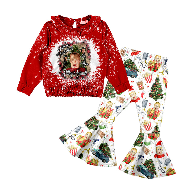 Baby Girls Merry Christmas Bell Pants Clothes Sets preorder(moq 5)