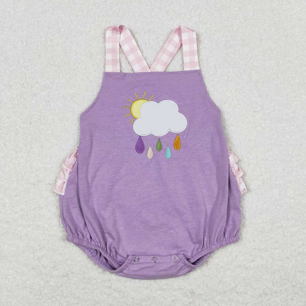 Baby Girls Rainy Ruffle Rompers Sibling Summer Outfits Clothes Sets