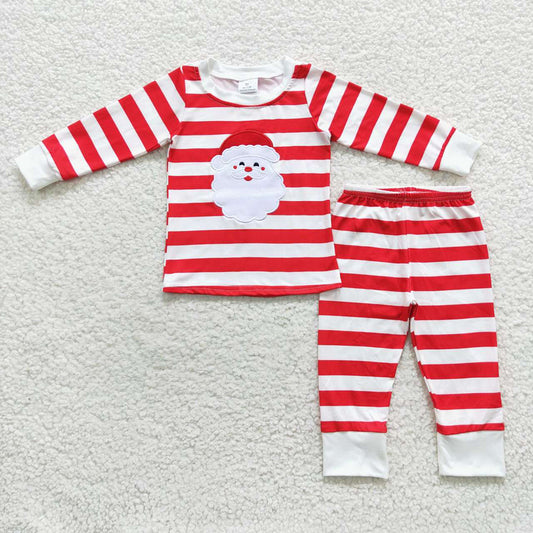 Baby Children Christmas Stripe Santa Pajamas Clothes Sets