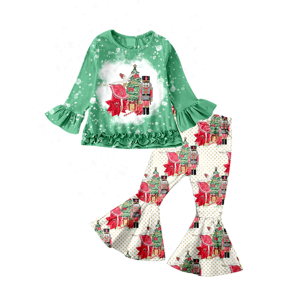 Baby Girls Christmas Soldier Ruffle Pants Sets preorder(moq 5)