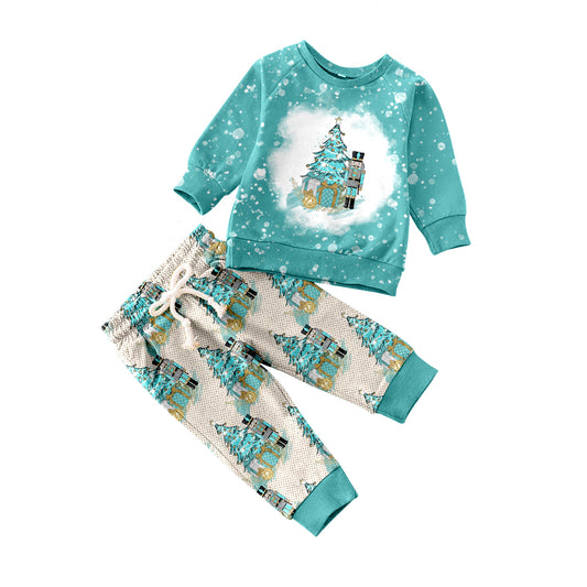 Baby Boys Christmas Tree Soldier Pants Sets preorder(moq 5)