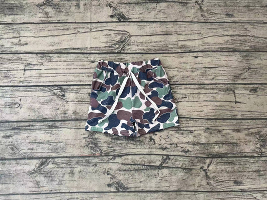 Baby Boys Green Camo Print Summer Bottom Shorts