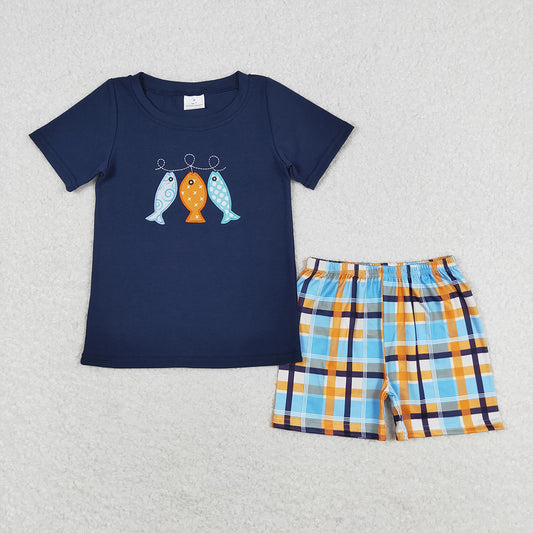 Baby Boys Fishes Shirts Shorts Summer Clothes Sets