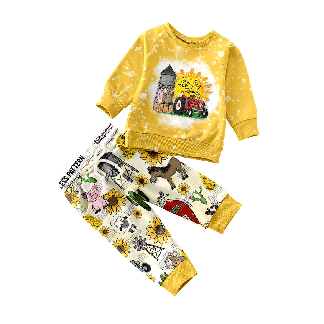 Baby Boys Pig Farm Bell Pants Sets preorder(moq 5)