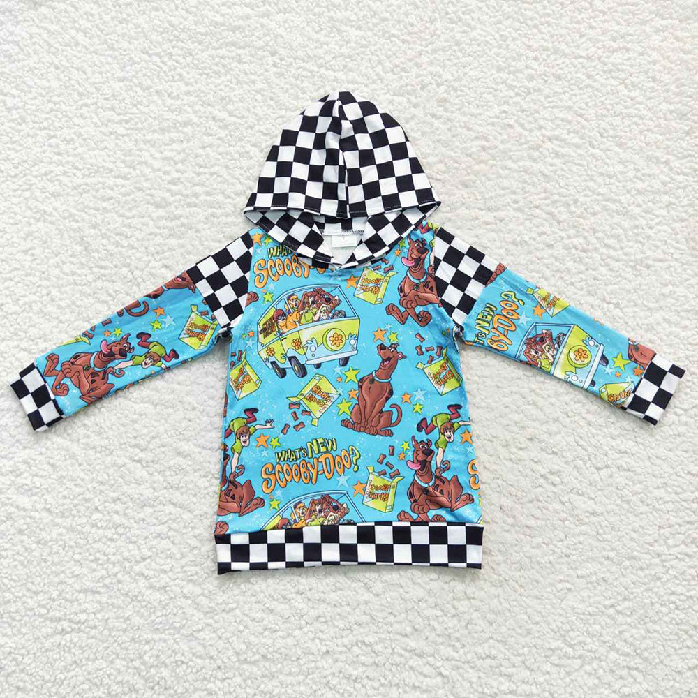 Baby Boys Halloween Cartoon Dog Hoodie Tops