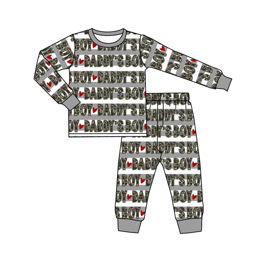 Baby Daddy's Boy Pajamas Clothes Sets preorder(moq 5)