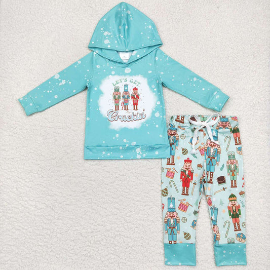 Baby Boys Christmas Soldier Hoodie Pants Clothing Sets