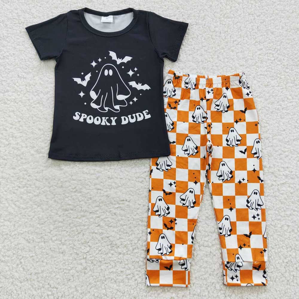 Baby Boys Spooky Dude Halloween Pants Clothes Sets