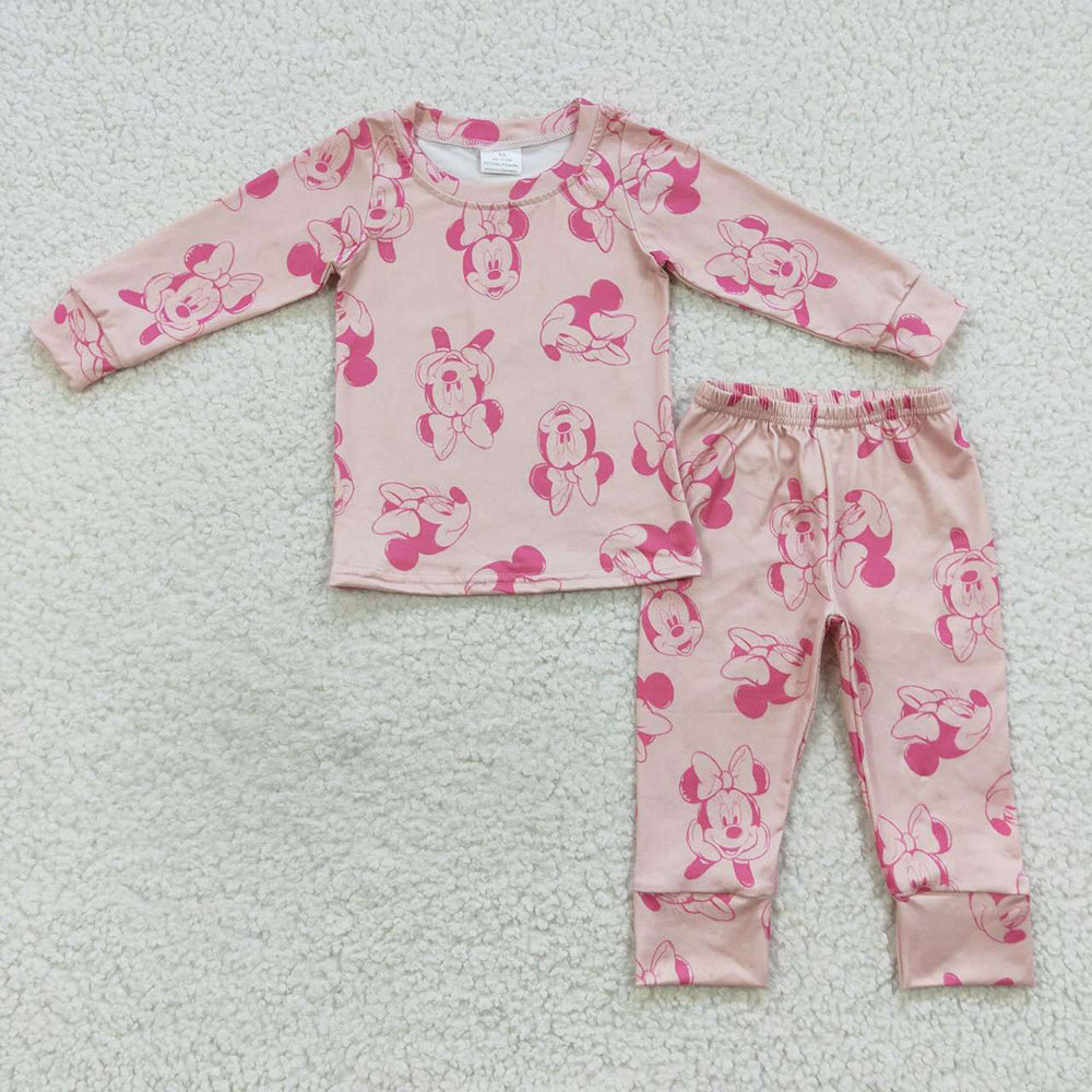 Baby Girls Mouse Pants Pajamas Clothing Sets