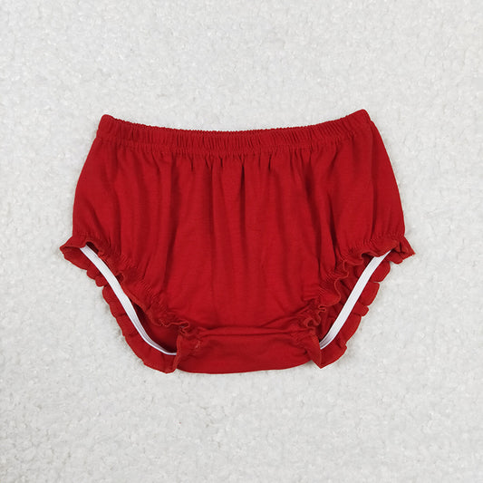 Baby Girls Red Elastic Bummies Bottoms
