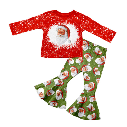 Baby Girls Christmas Santa Bell Pants Clothes Sets preorder(moq 5)