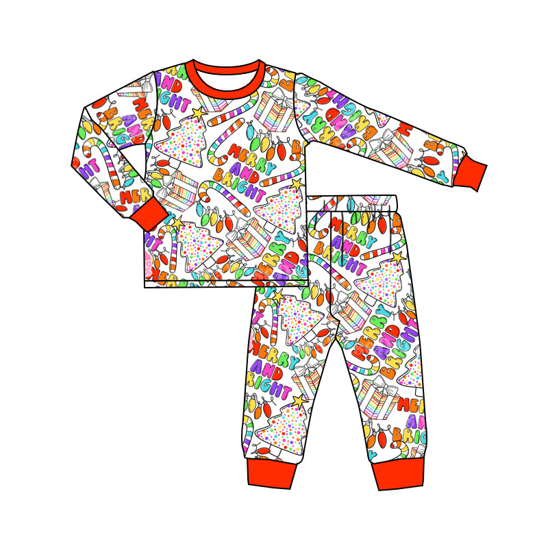 Baby Boys Merry And Bright Pajamas Clothes Sets preorder(moq 5)