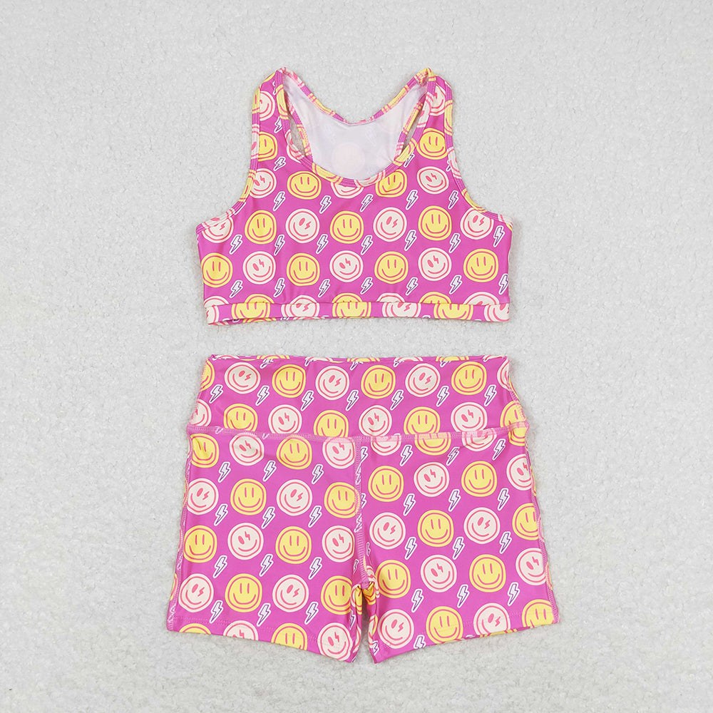 Baby Girls Western Sports Crop Tops Shorts Sibling Clothes Sets