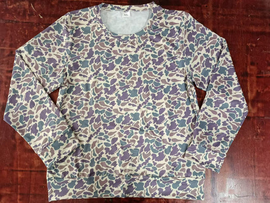 Adult Women Green Camouflage Tee Shirts Tops Preorder(moq 5)