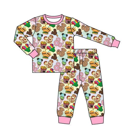 Baby Kids Cartoon Mouse Pajamas Clothes Sets preorder(moq 5)