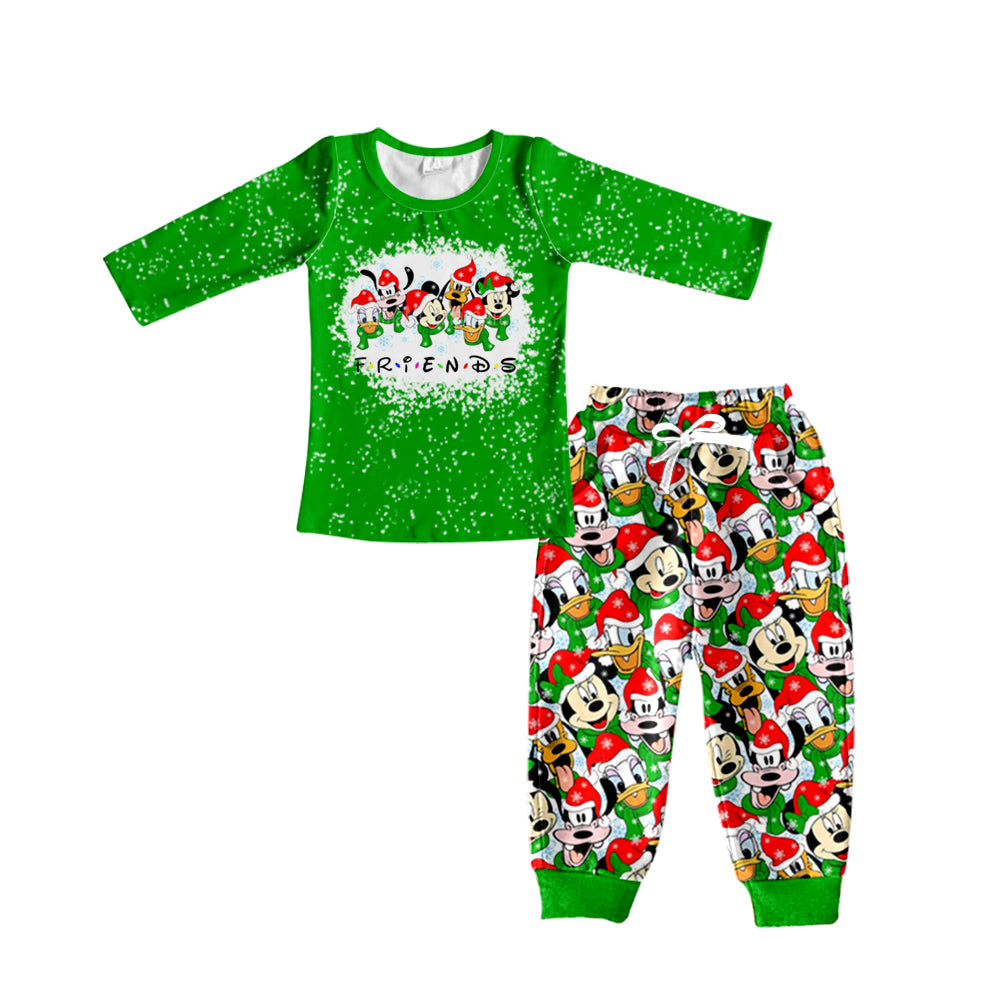 Baby Boys Green Duck Friends Tunic Pants Clothing Sets preorder(moq 5)