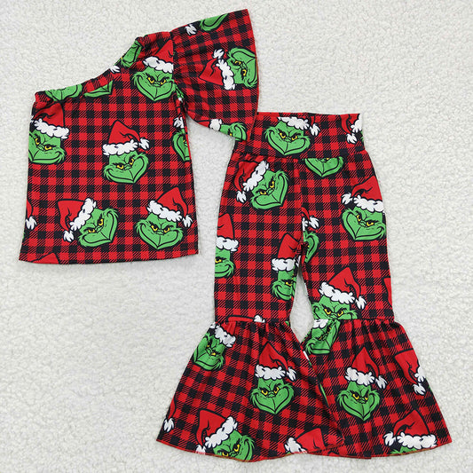 Baby Girls Christmas Frog Bell Pants Clothes Sets