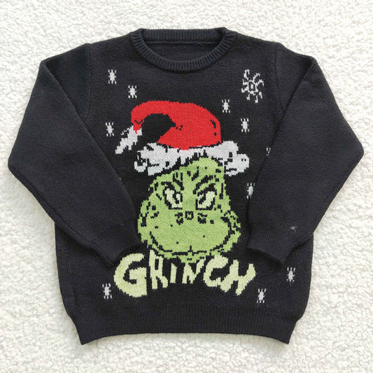 Baby Children Christmas Black Frog Woolen Sweaters