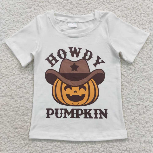 Baby Kids Howdy Pumpkin Tee Shirts Tops