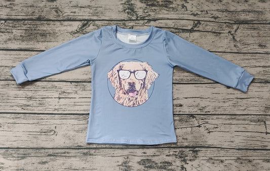 Baby Boys Blue Dogs Long Sleeve Tee Shirts