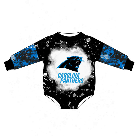 Baby Girls Blue Tiger Team Long Sleeve Rompers preorder(moq 5)