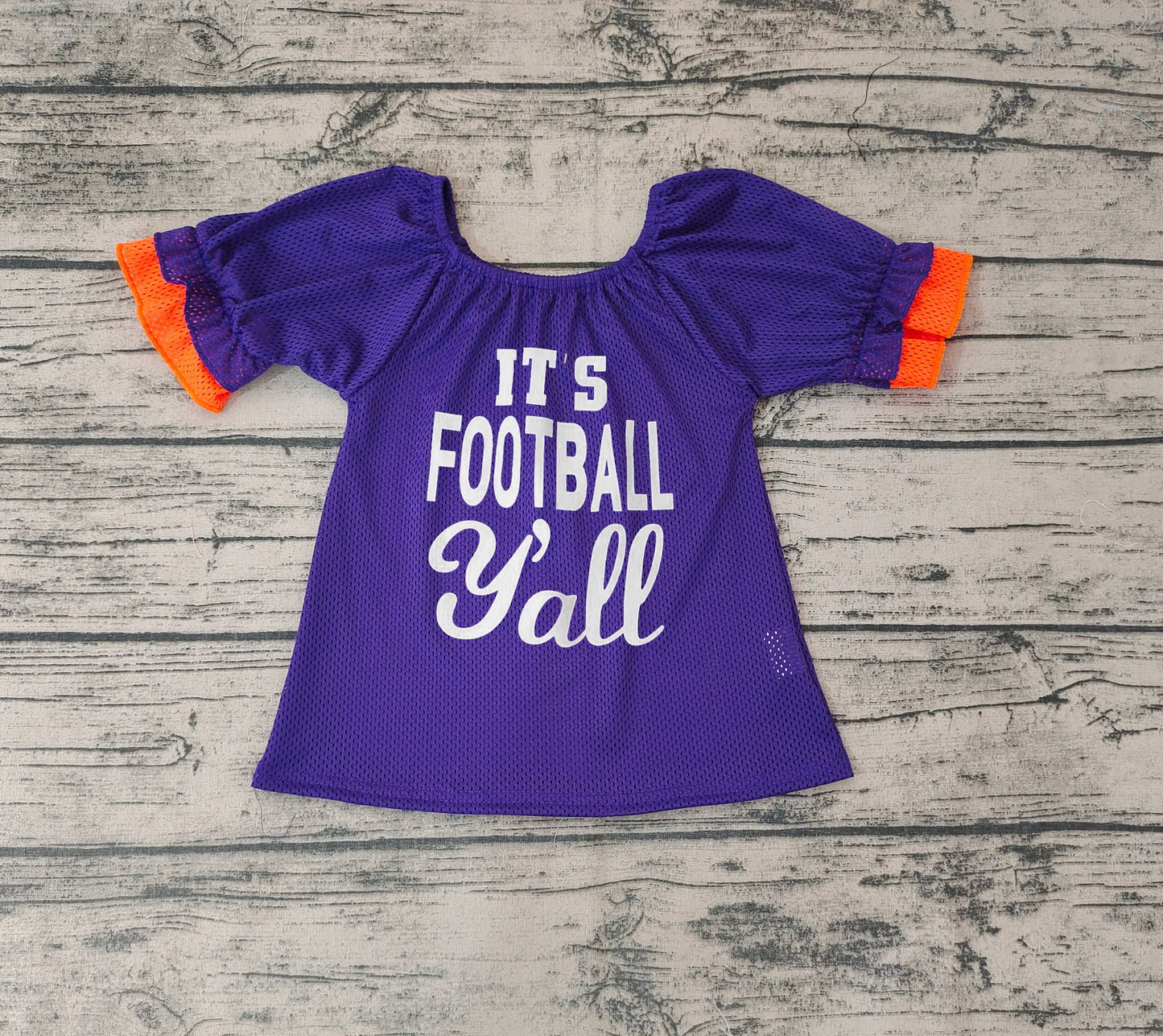 Baby Girls Team Sports Purple Football Shirts Tops