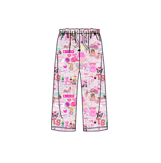 Adult Women Pink Singer Pajamas Bottom Pants Preorder(moq 5)