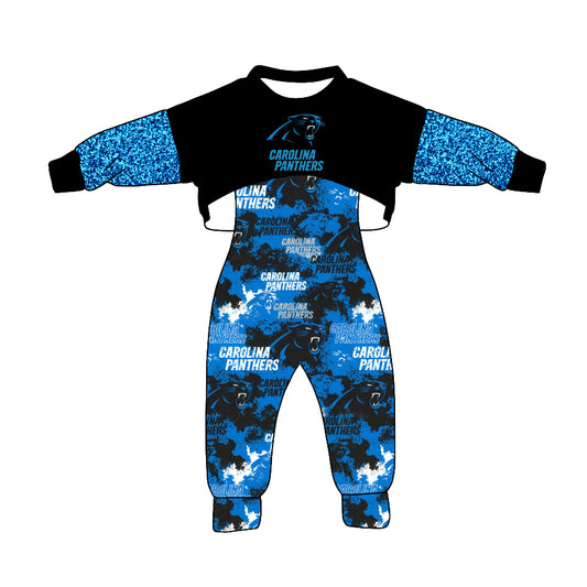 Baby Girls Team Blue Tiger 2pcs Jumpsuits Clothes Sets Sets preorder(moq 5)