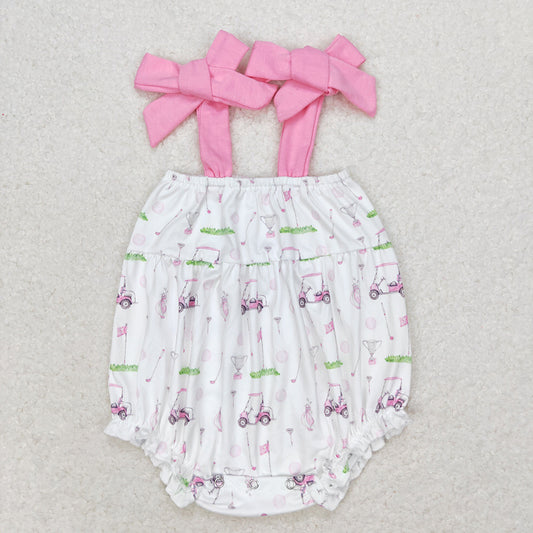 Baby Infant Girls Glof Pink Straps Rompers