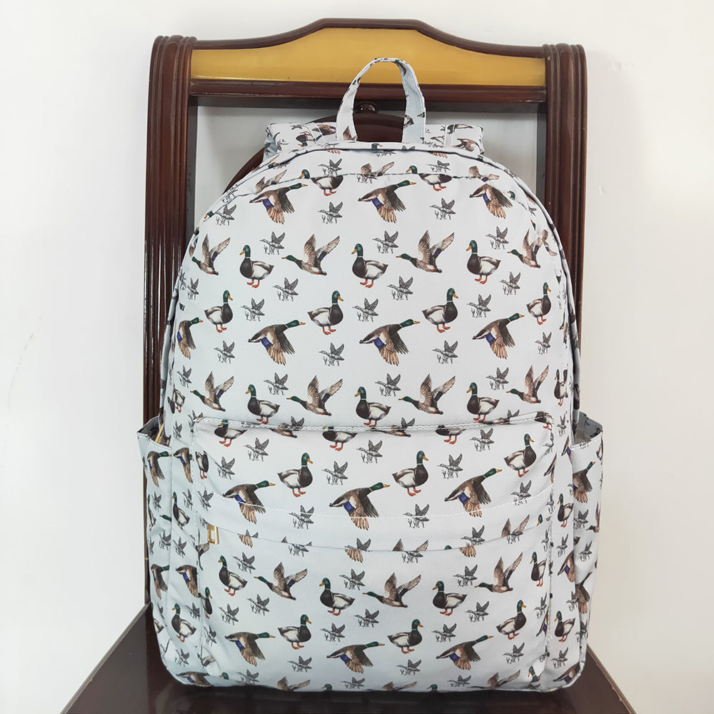 Baby Kids Ducks Grey Backpack Back Bags