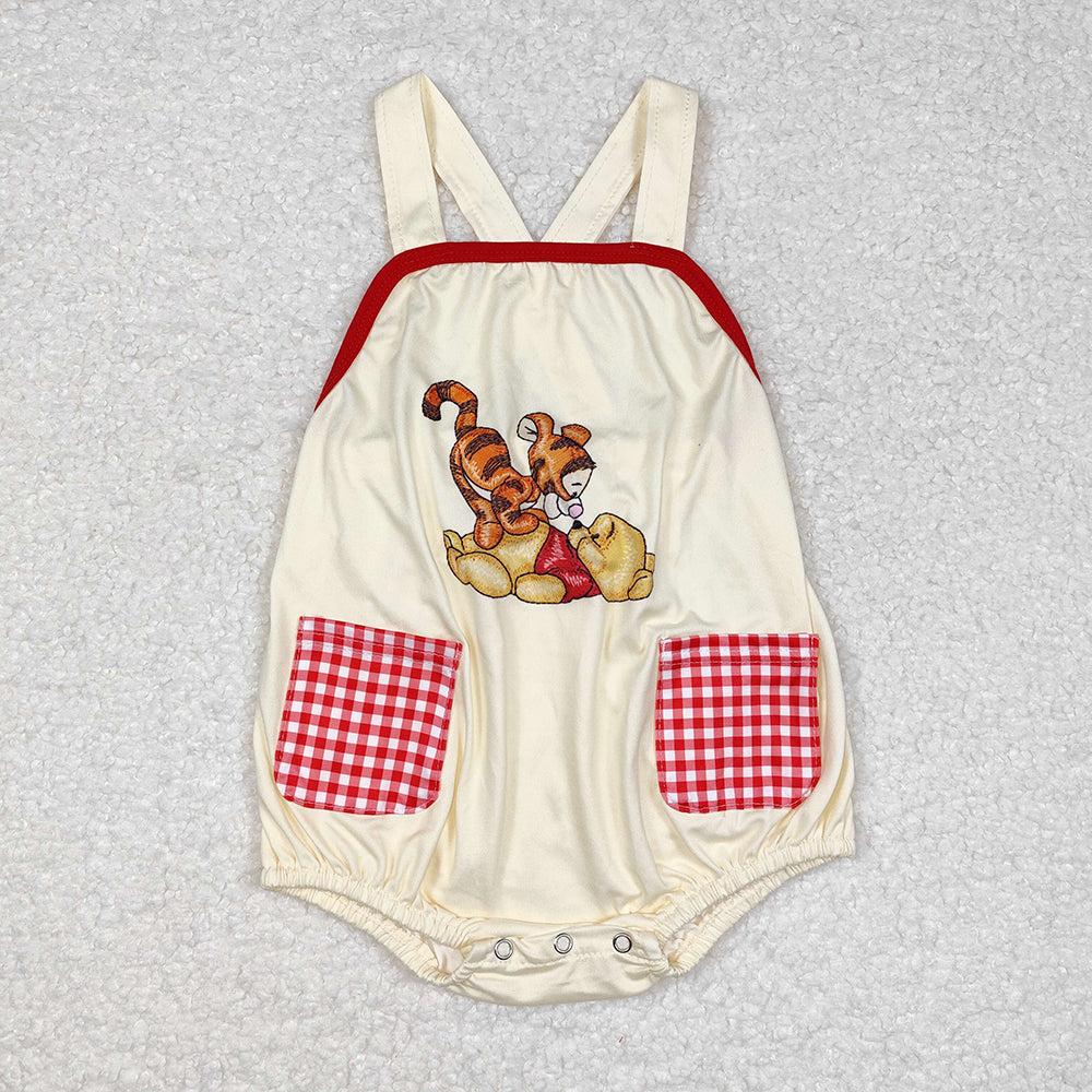 Baby Infant Boys Bear Tiger Straps Rompers