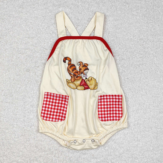 Baby Infant Boys Bear Tiger Straps Rompers