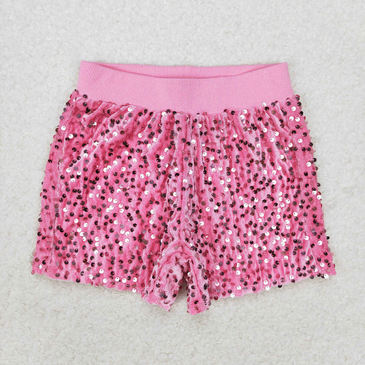 Baby Girls Pink Sequin Summer Shorts