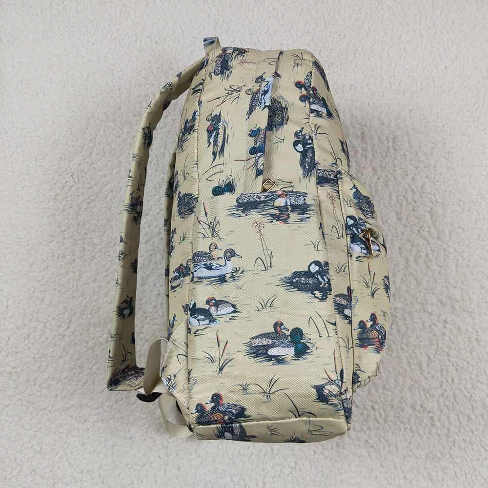 Baby Kids Ducks Brown Backpack Back Bags