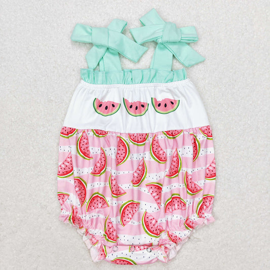 Baby Infant Girls Watermelon Straps Rompers