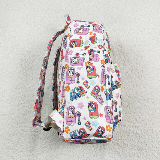 Baby Girls Dogs Flowers Backpack Back Bags