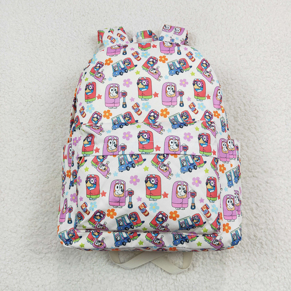 Baby Girls Dogs Flowers Backpack Back Bags