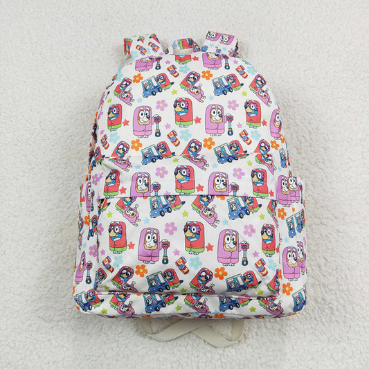 Baby Girls Dogs Flowers Backpack Back Bags