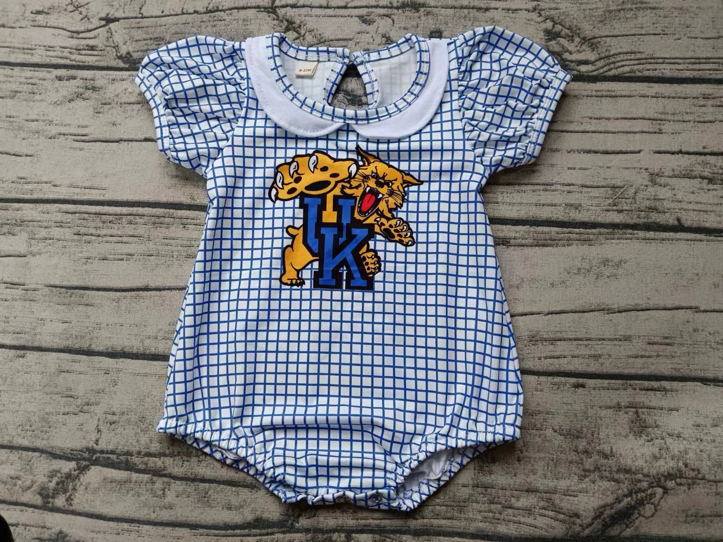 Baby Toddler Girls UK Short Sleeve Team Tiger Rompers preorder(moq 5)