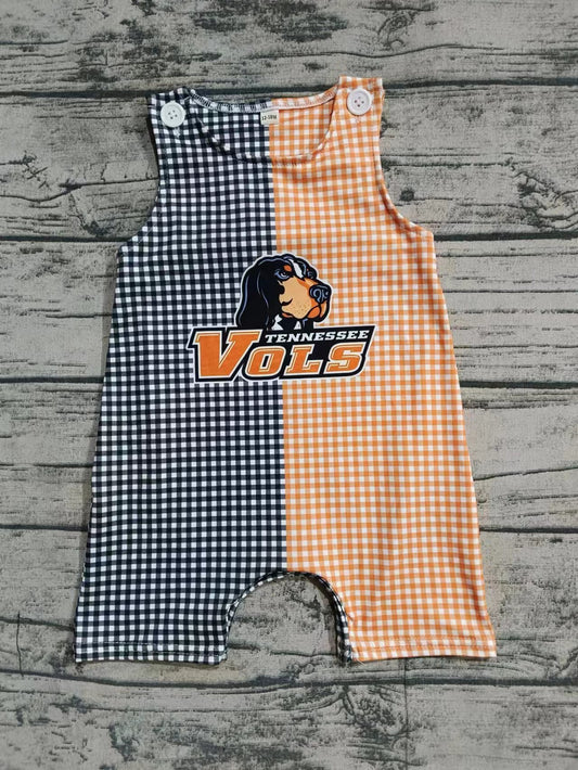 Baby Toddler Boys Dogs Vols Tennessee Team Sleeveless Rompers preorder(moq 5)