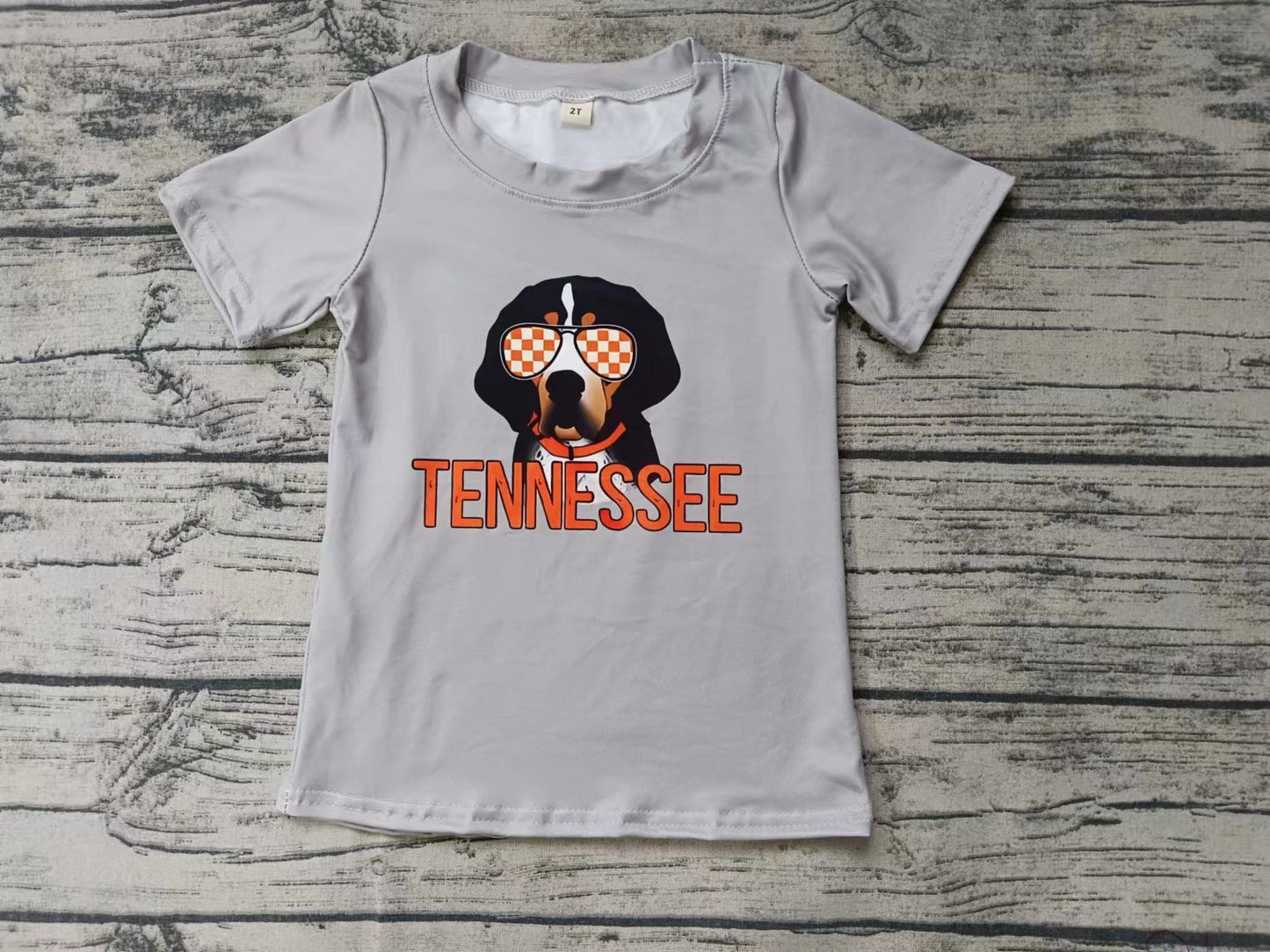 Baby Boys Tennessee Dog Team Short Sleeve Tee Shirts Tops Preorder(moq 5)