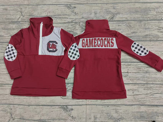 Baby Boys Gamecocks Team College Football Zip Pullovers Tops preorder(MOQ 5)