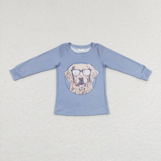 Baby Boys Blue Dogs Long Sleeve Tee Shirts