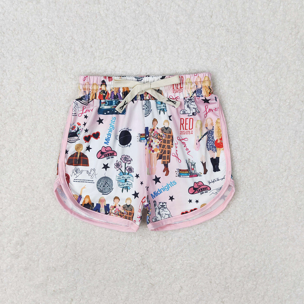 Baby Girls Singer Butterfly Pink Summer Shorts