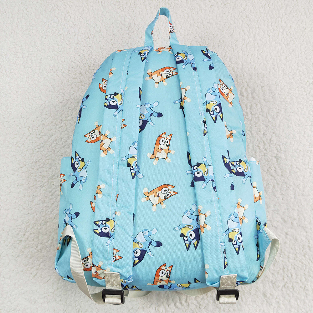 Baby Girls Dogs Blue Zip Backpack Back Bags