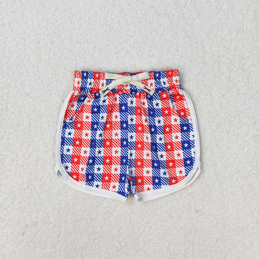Baby Girls 4th Of July Stars Summer Shorts