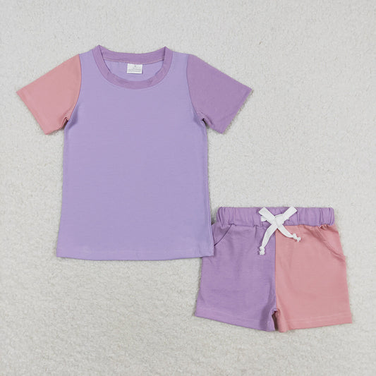 Baby Girls Lavender Shirt Shorts Sports Clothes Sets