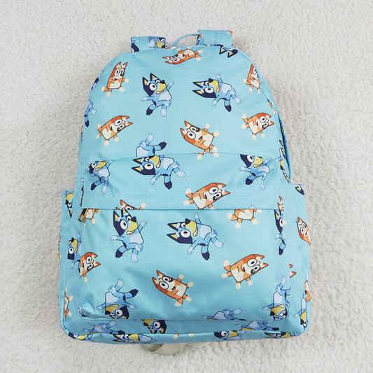 Baby Girls Dogs Blue Zip Backpack Back Bags